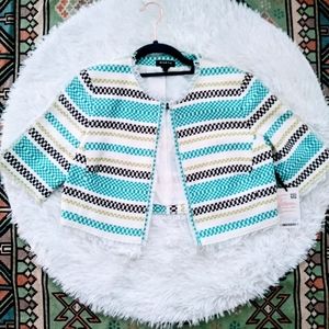 🌞3/$18🌞NWT Sz 2 Worth New York fringed bolero jacket